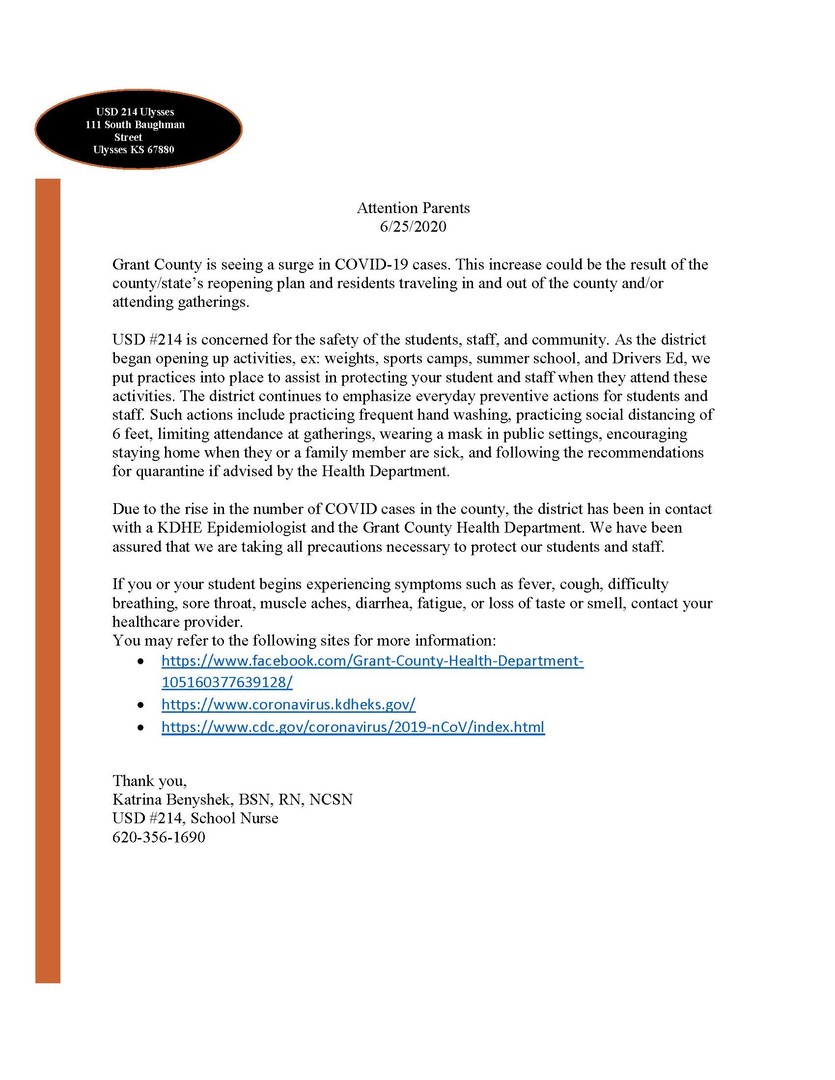 Parent Letter_English